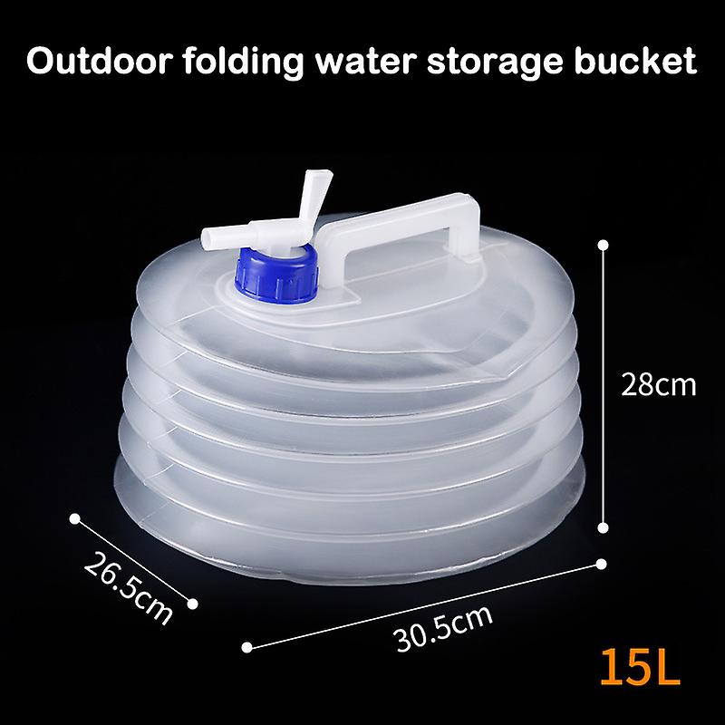 Collapsible Water Container with Spigot Durable Long Lasting Easy to Carry Anti-Leak Reusable