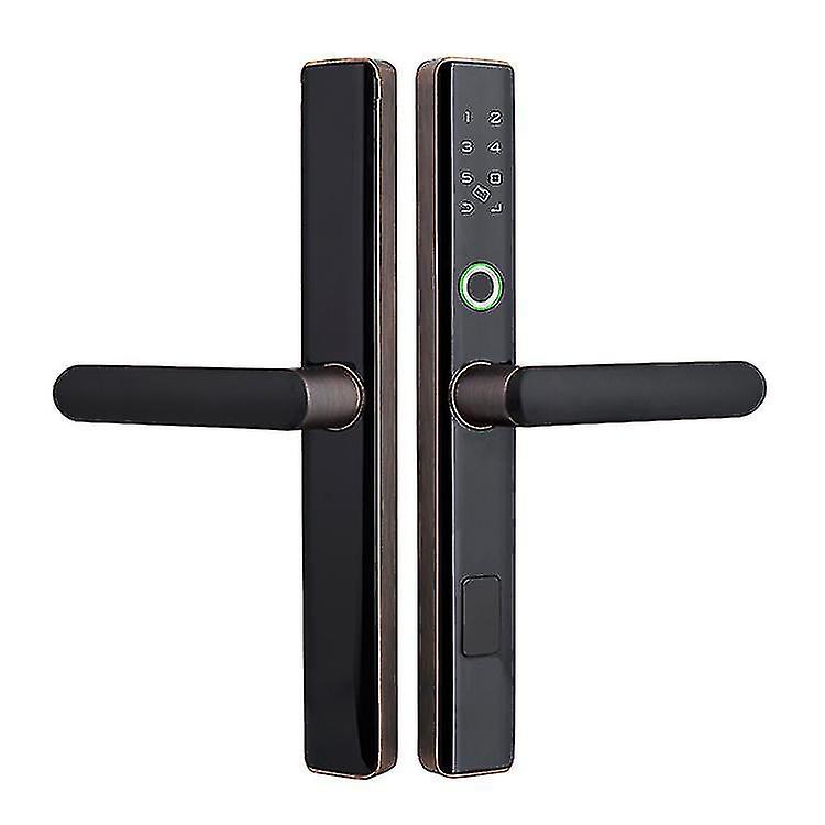 High Security Smart Lock For Broken Bridge Aluminum Framed Door With 3 Card App Opens Natively On An
