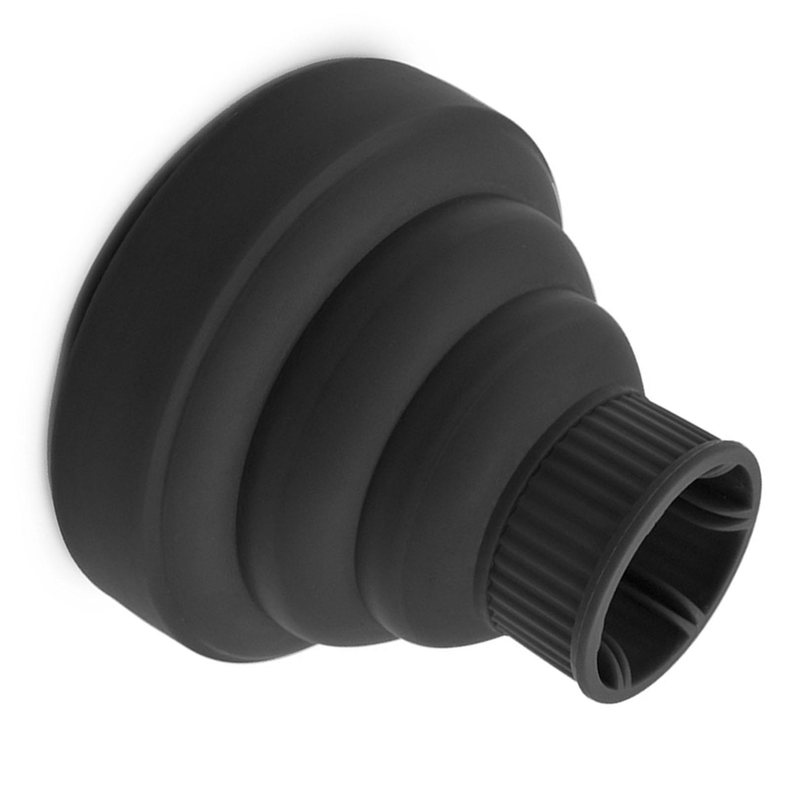 Silicone Collapsible Hair Dryer Diffuser Travel Portable Folding Blow Dryer Diffuser Attachment Black 