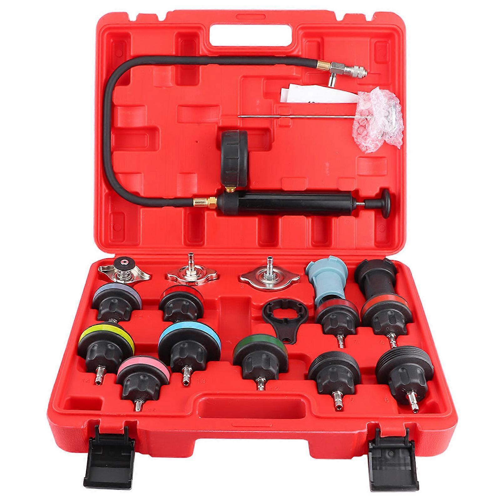 18pcs Wassertank Leck Detektor Auto Kühlsystem Kühlertester