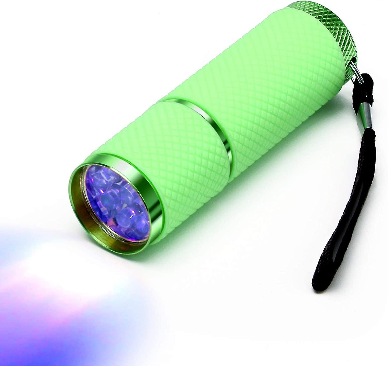 1pcs Led Flashlight, Small Glow Flashlights With 9 Led Lights, Portable Light Nail(green) T