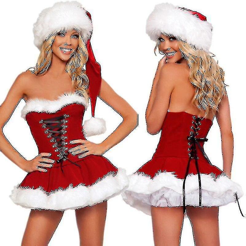 S-2xl High Quality Women Christmas Costumes Suit Xmas Party Sexy
