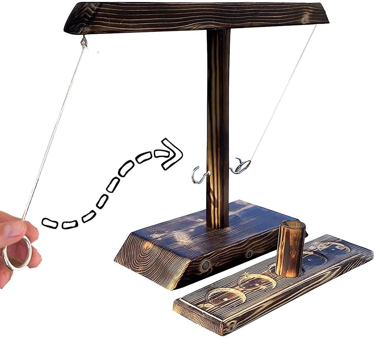 Ring Toss Game Board Games 2/4 Players Black