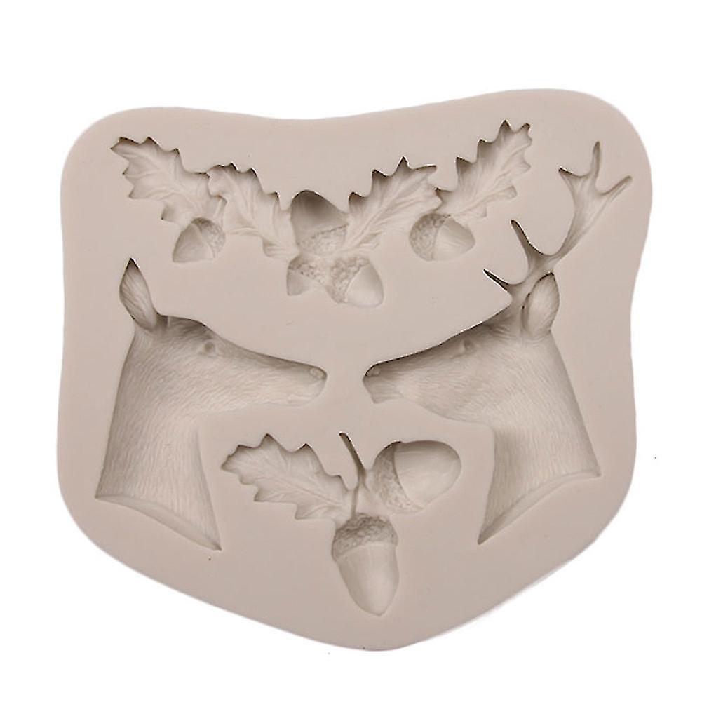 Silicone Christmas Cake Mold - Deer, Bear, Pine Cone Shape
