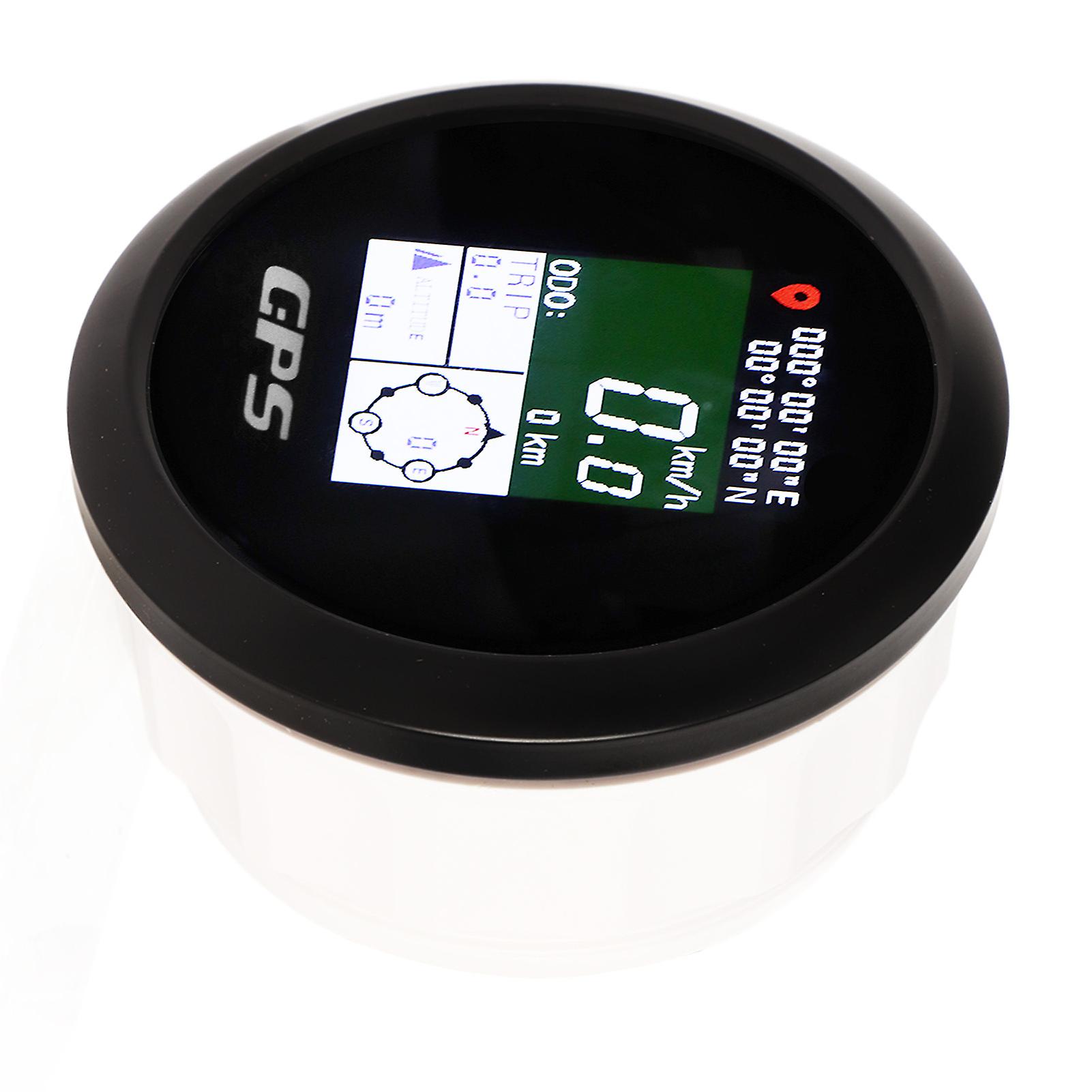 85 מ"מ GPS מד מהירות 9-32V TFT מסך דיגיטלי תצוגה מד מהירות אוניברסלי עבור יאכטה RV אופנוע שחור חיוג שחור כיסוי שחור