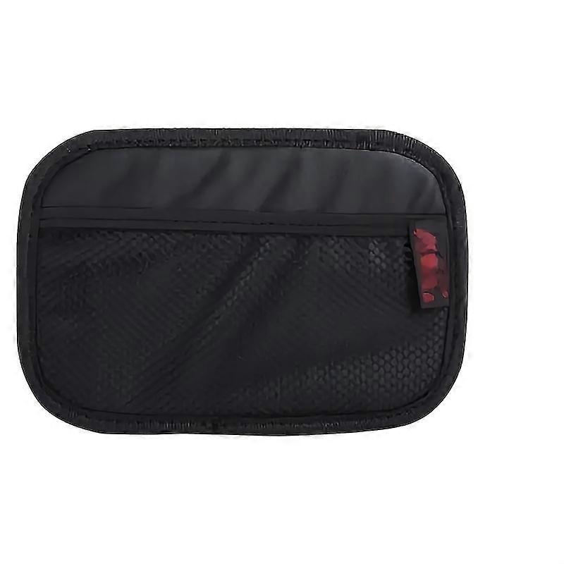 1 Car Storage Mesh Pocket Car Storage Back Mesh PU Leather Oxford Cloth Mesh Bag Car Interior Mobile Phone Coin Card Key Storage Bag Car Seat Side Org