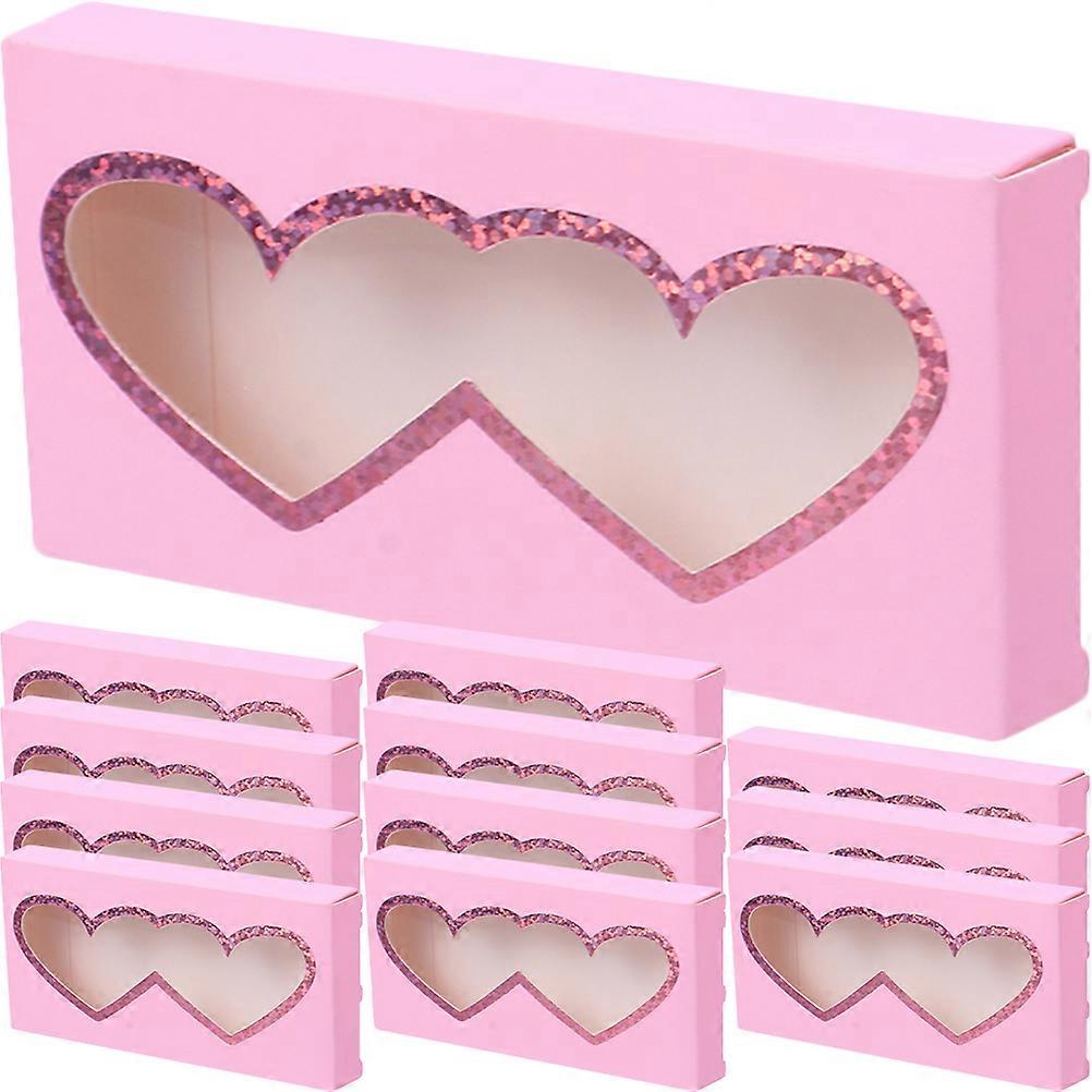 30pcs Portable Eyelashes Packaging Storage Boxes False Eyelashes Storage Boxes with Clear Window