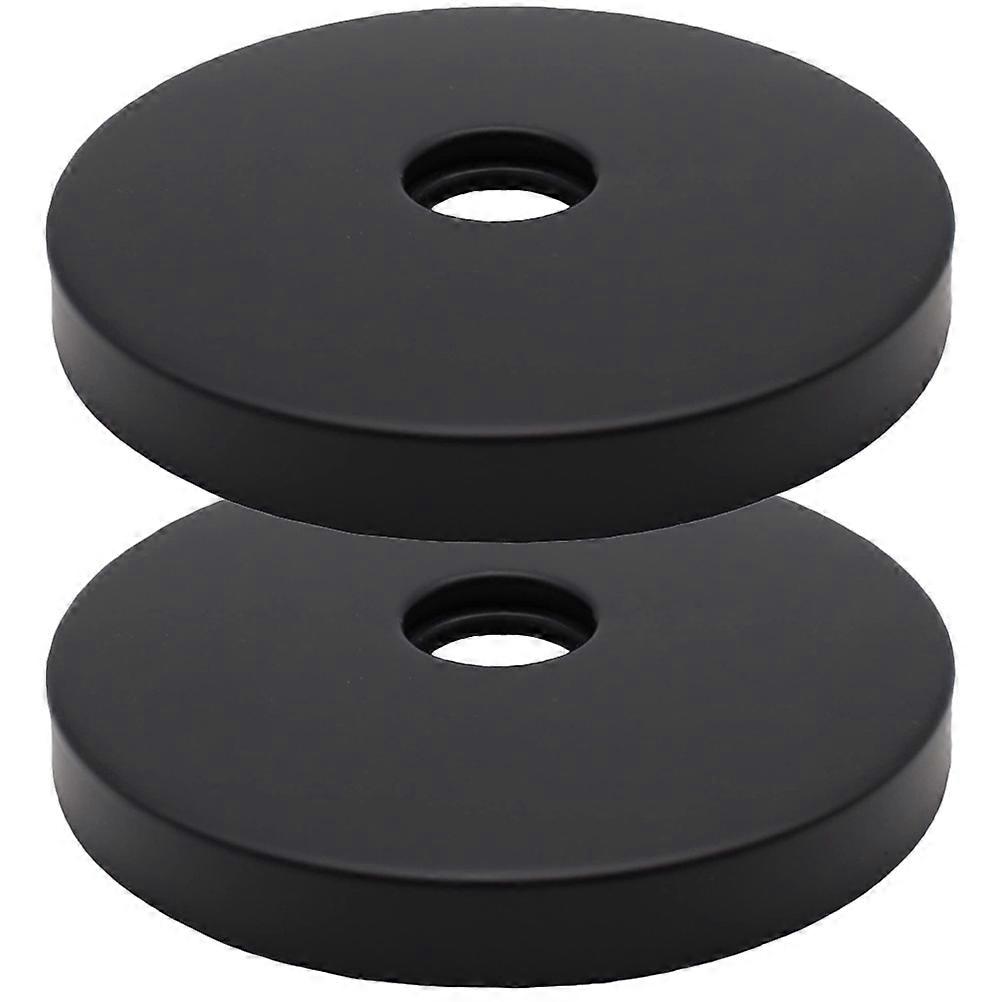 2pcs Sanitär Abdeckplatte Wandmontierte Wasserrohrabdeckung Rosettenabdeckung