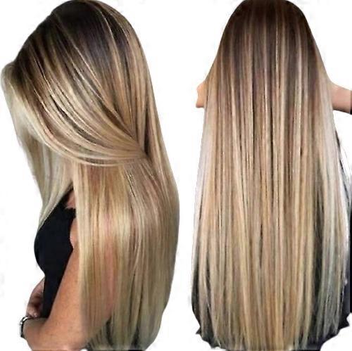 Long 65 Cm Long Ombre Blonde Wig