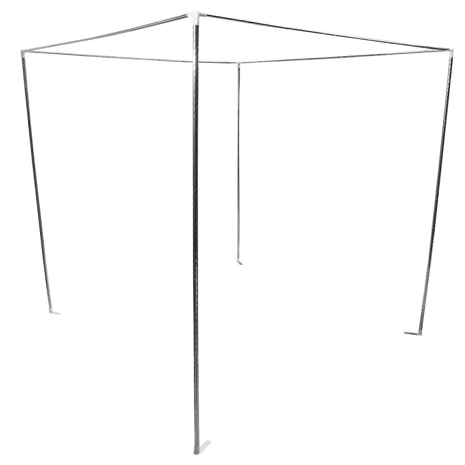 1 Set Canopy Net Frame Stainless Steel Bedding Frame Bed Canopy Frame Bracket for 2m Bed
