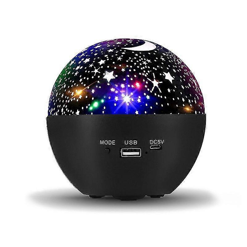 Moon Star Projector Night Light Starry Sky Table Lamp Bluetooth Speaker Home Decoration