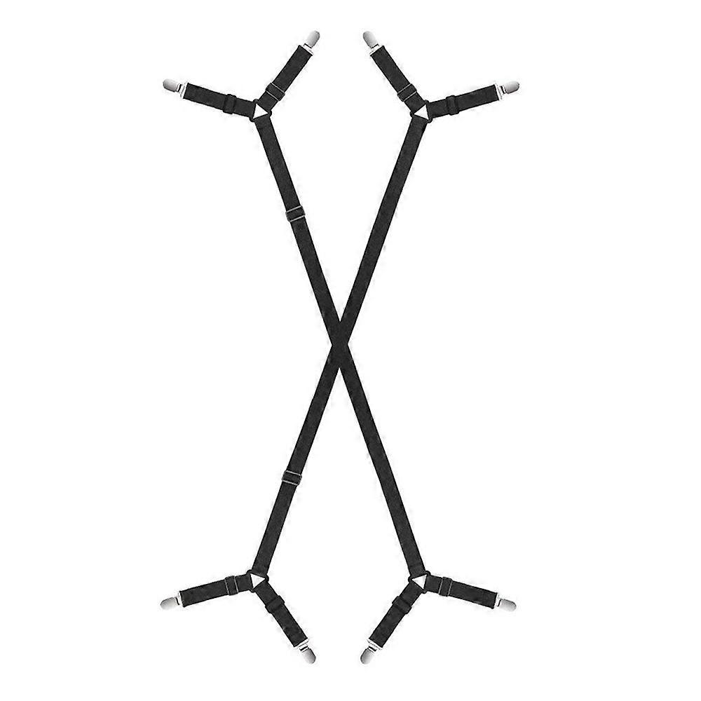 4-clip sheet fixing with sheet holder mattress non-slip clip fixed buckle bed cover fixed clip anti-running elastic belt bed clip