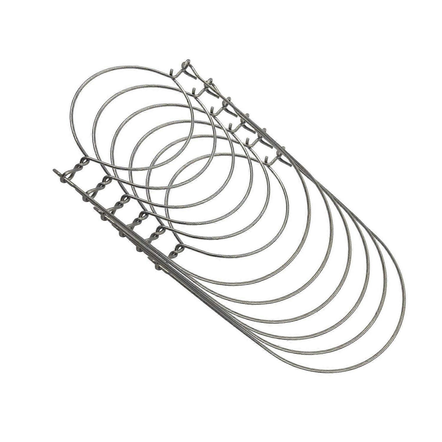 PIAO Srebrne wieszaki z drutu ze stali nierdzewnej (Handle-Ease) do słoików z masonem, piłką, puszkami (6 sztuk, szerokie usta)