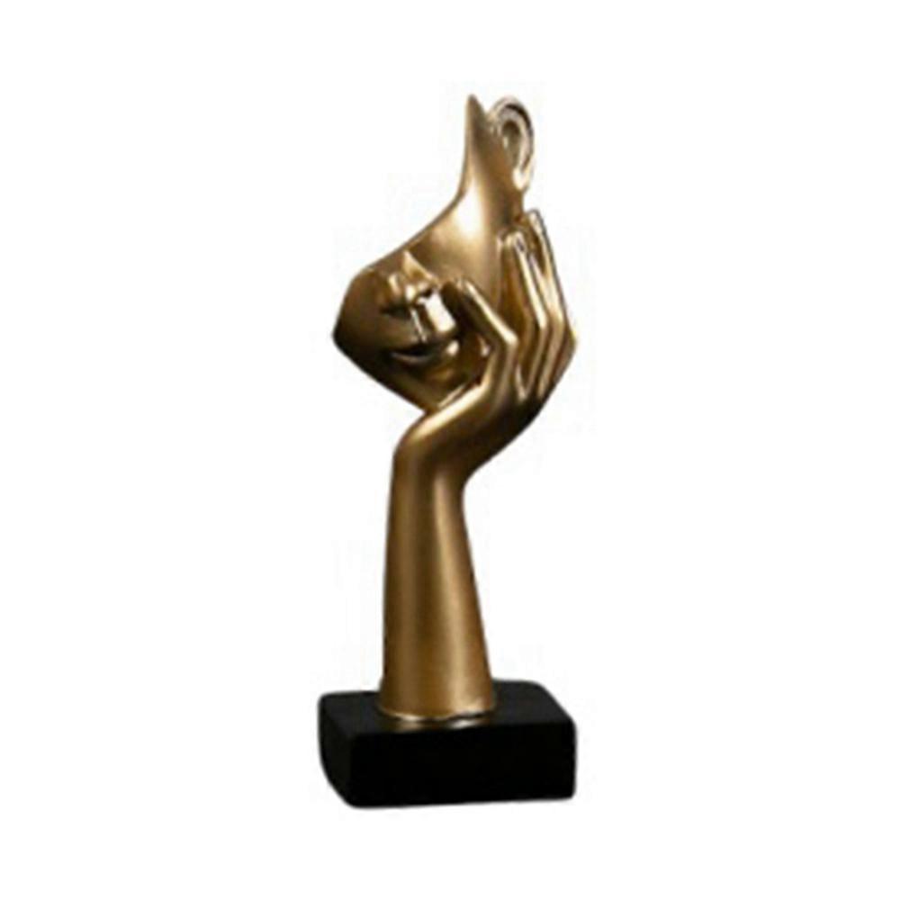 Nordic Statue Abstract Resin Desktop Ornaments Sculpture Figurines Face Character Art Crafts Office
