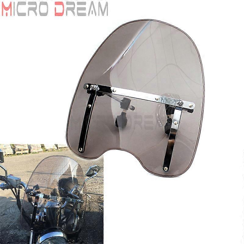 Windshield Windscreen For Yamaha V Star Classic XVS 650 XVS650 Honda Shadow Spirit VLX 600 Custom 7/8" 1" Handlebar Fixed Screen