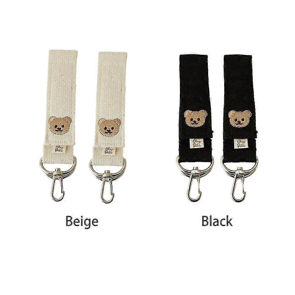 2pcs Korean Style Baby Stroller Hook For Diaper Bag Multi Purpose Bear Pattern