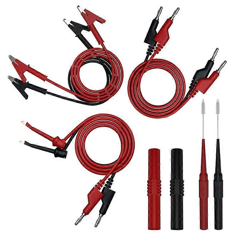 10 Pcs Multimeter Test Leads Kit, Alligator Clip Test Leads