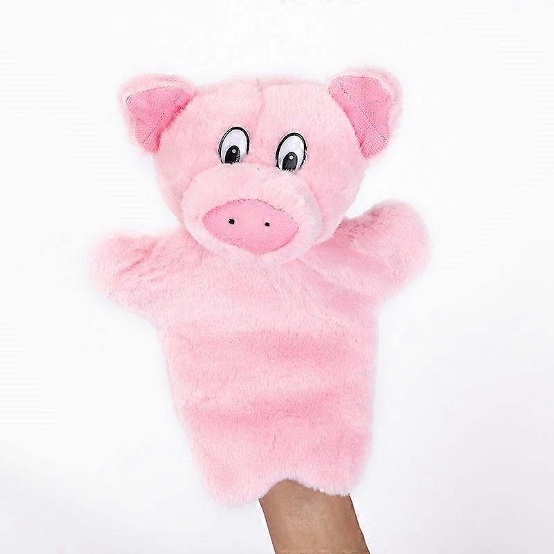 Cute Plush Hand Puppet Pretend Playing Doll Soft Animal Puppet Parent Child