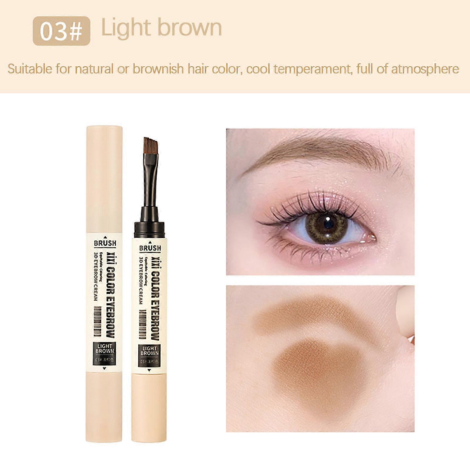 Moulding Color-holding Double-head Eyebrow Cream, Durable And Non-discoloring Eyebrow Cream