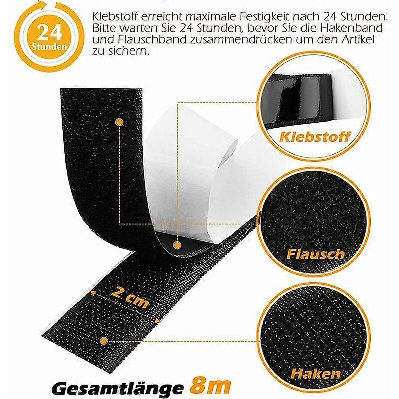 Chepi Hook And Loop Tape - (8m X 20mm), Heavy-Duty, Weather Repellent