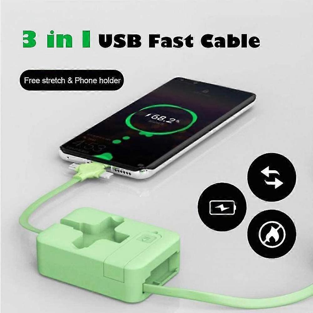Retractable Cable Copper Craftsmanship Safety Holder Multipurpose Usb