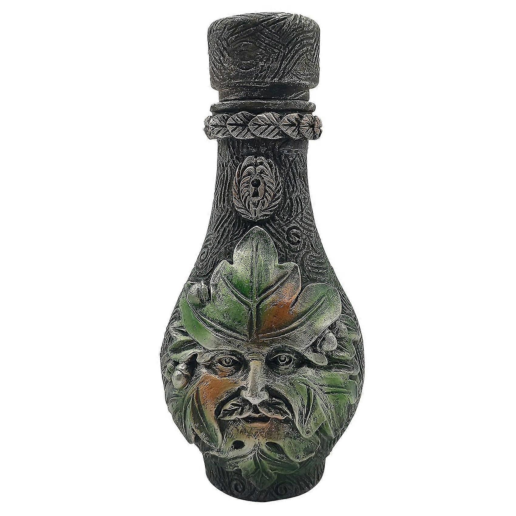 Retro Bronze Empty Bottle Antique Refillable Fragrance Containers- C