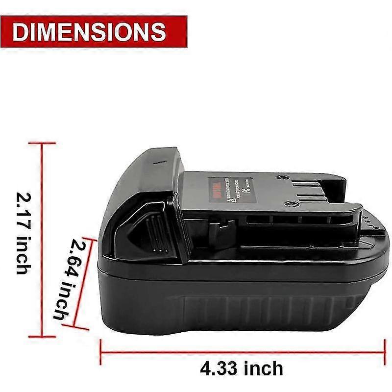 For Dw18ml Battery Adapter For Dewolt 18v/20v Max Li-ion Battery Adapter Convert To M18 18v For Mil