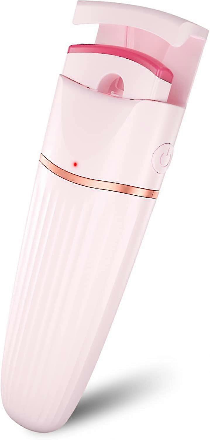 Heated Eyelash Curler, Usb Rechargeable With Silicone Pad