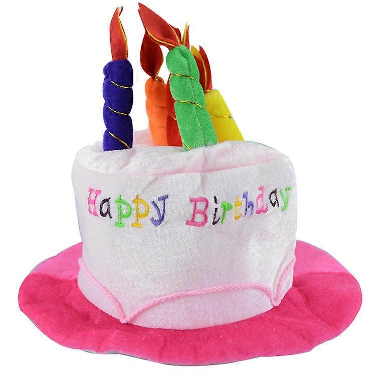Plush Happy Birthday Cake Hat