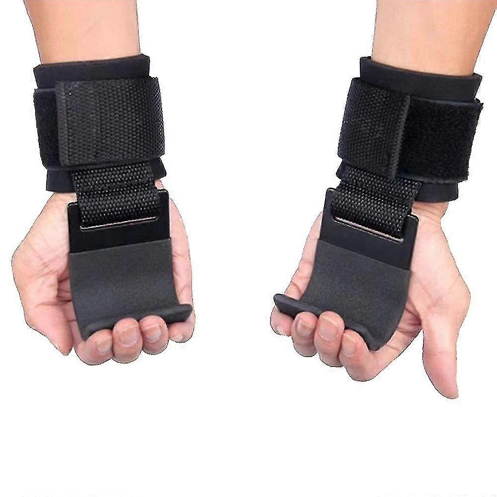 Weight Lifting Hooks, Non-slip Coated Grips,wrist Support Padding, Pull Up Fitness Strength Training Straps 1piece