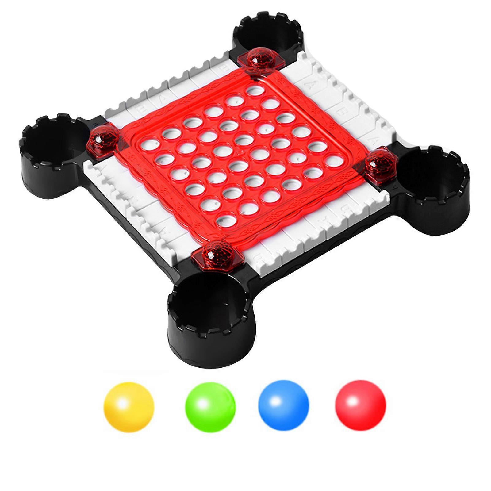 1 Set Ball Elimination Board Game with 40 Colorful Beads Color Recognition Focus Logic Thinking Training 2 Player Strategy Game Educational Ball Toy