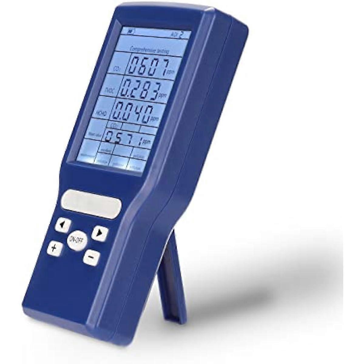 CO2-Luftqualitätsmessgerät Kohlendioxiddetektor Gasanalysator Protable Luftqualitätsmessgerät TVOC HCHO CO2 AQI Luftqualitätsmessgerät