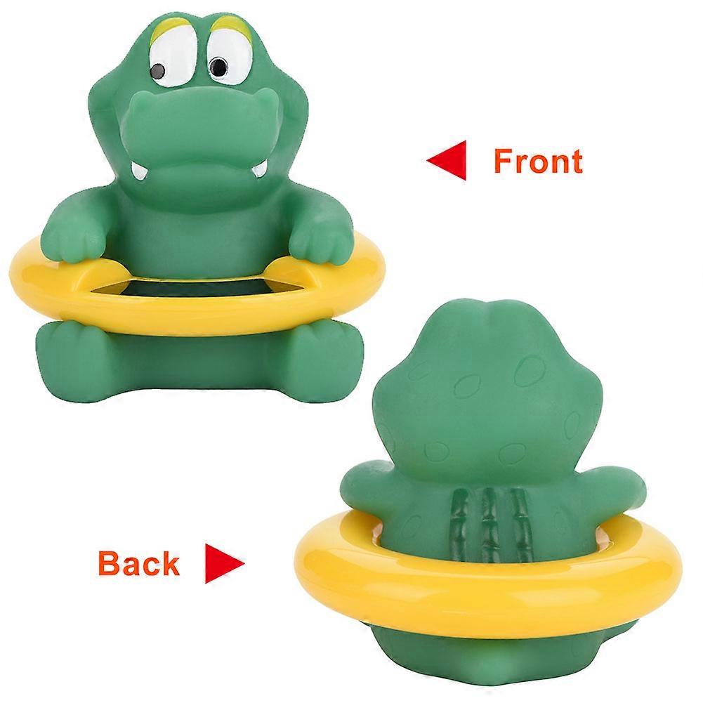 Baby Bath Thermometer Temperature Display Floating Cute Animal Thermometer Green Crocodile