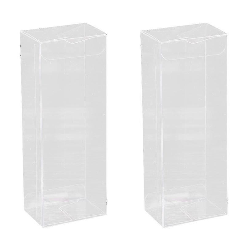 25pcs Pvc Clear Packaging Box Plastic Organizer Multipurpose Storage Boxes Gift Container 5x5x15