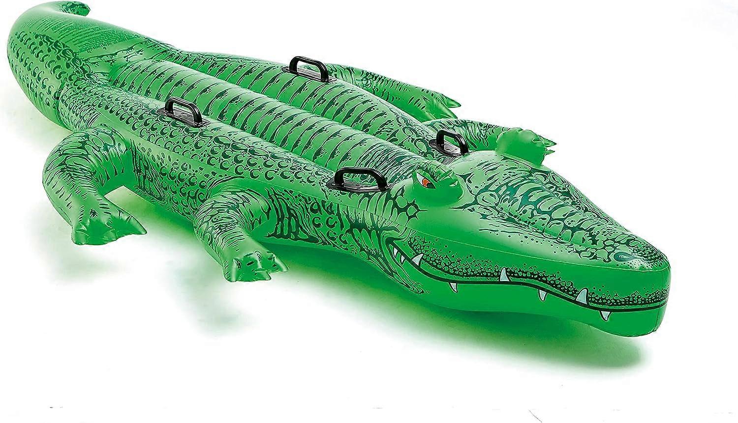 Big Crocodile Ride Water Inflatable Float Bed Ride Float Row Swimming