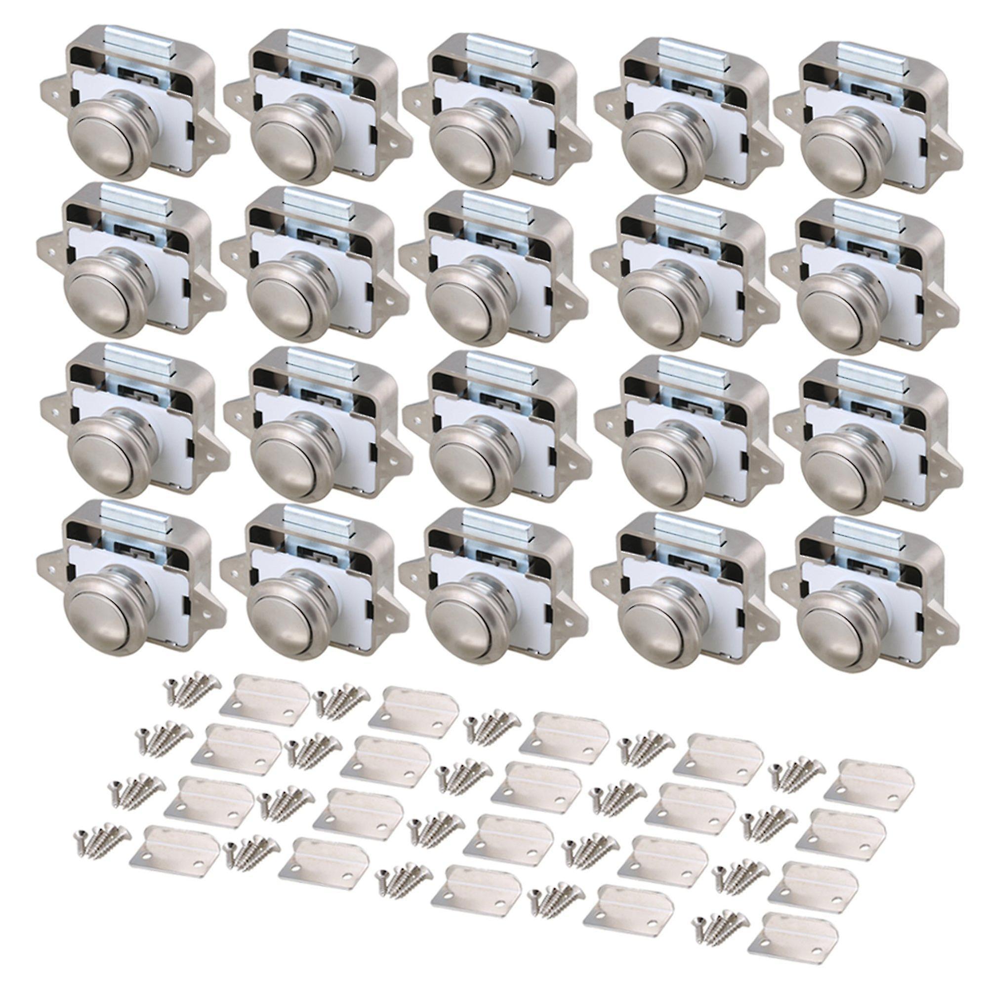 Vehicle Door Locks Locking Systems 20 Pcs 54mm Push Button Rv Camper Motorhome Caravan Cabinet Latch