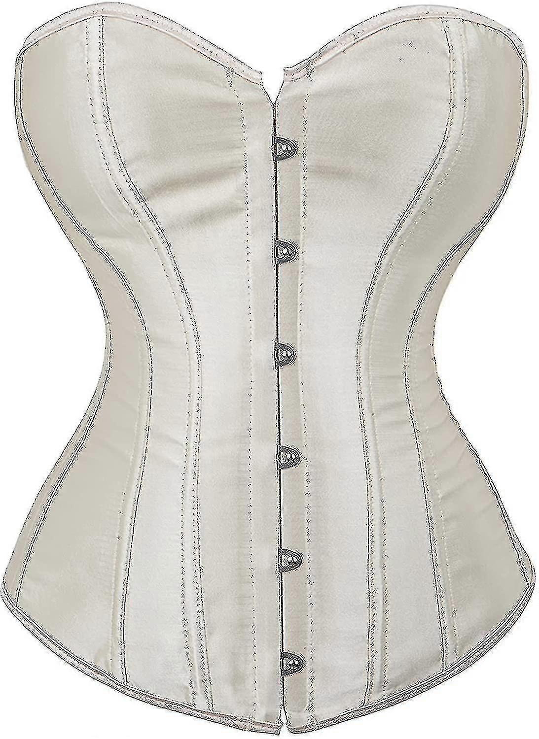 נשים של מחוך Bustier העליון סקסי הלבשה תחתונה קובע שחור סאטן מותניים סינצ'ר