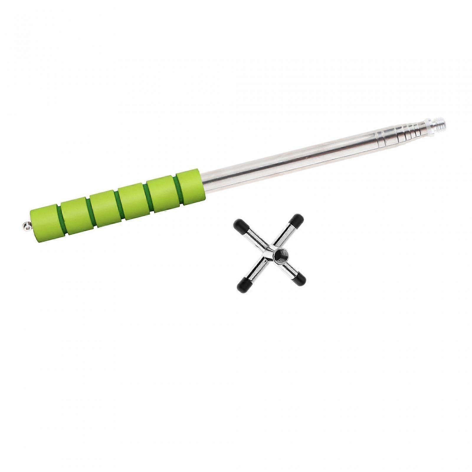 Retractable Pool Bridge Cue Stick with Bridge Head for Training Playing Cross Head