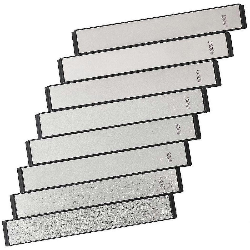 8pcs Diamond Knife Sharpener For Knife Sharpener Fixed-angle.whetstone Set: 100/200/500/800/1000/15