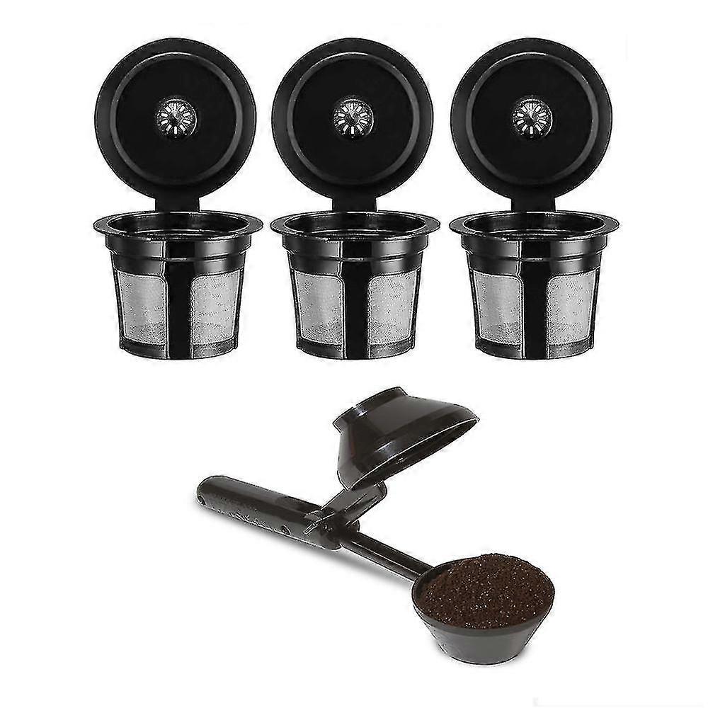 Kaffeemesslöffel + 3 schwarze Kaffeefilter