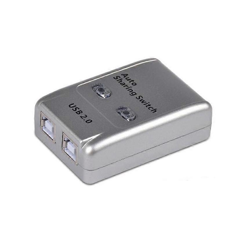 USB 2.0 Auto Sharing Switch 2 Port HUB Adapter Switcher for 2 PC Printer Devices Support Windows