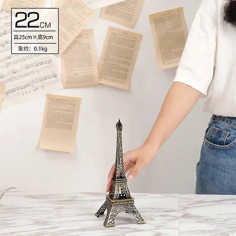 Romantico Parigi Torre Eiffel Figure Statue Edificio Modello Moda Retrò Scultura Home Desktop Meta