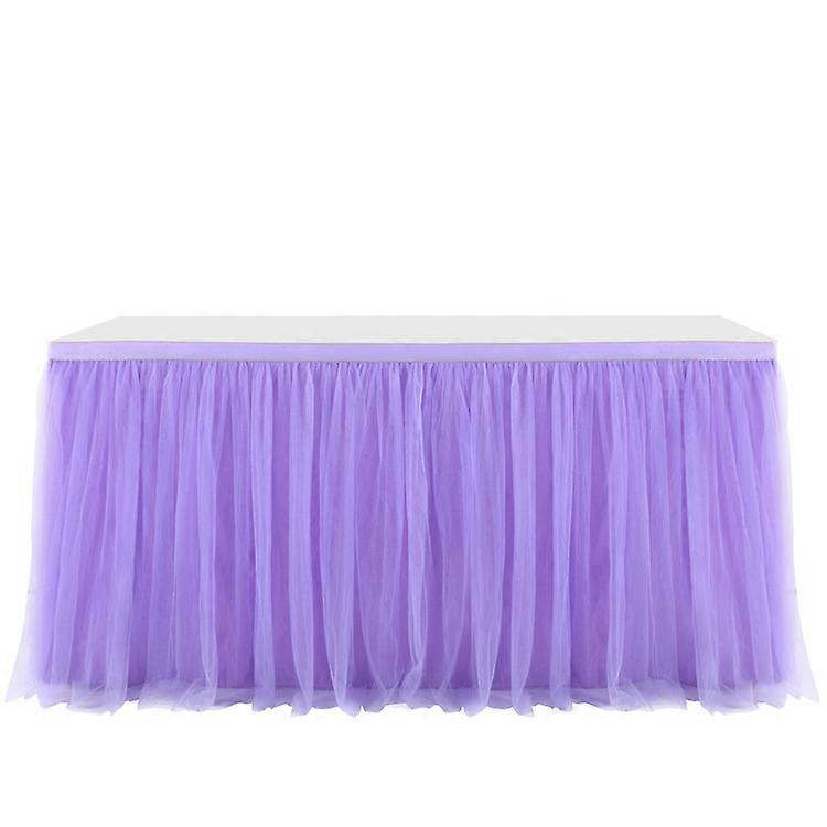 Tulle Table Skirt for Rectangle or Round Tables Tutu Table Skirt White Ruffle Table Cloth - blue