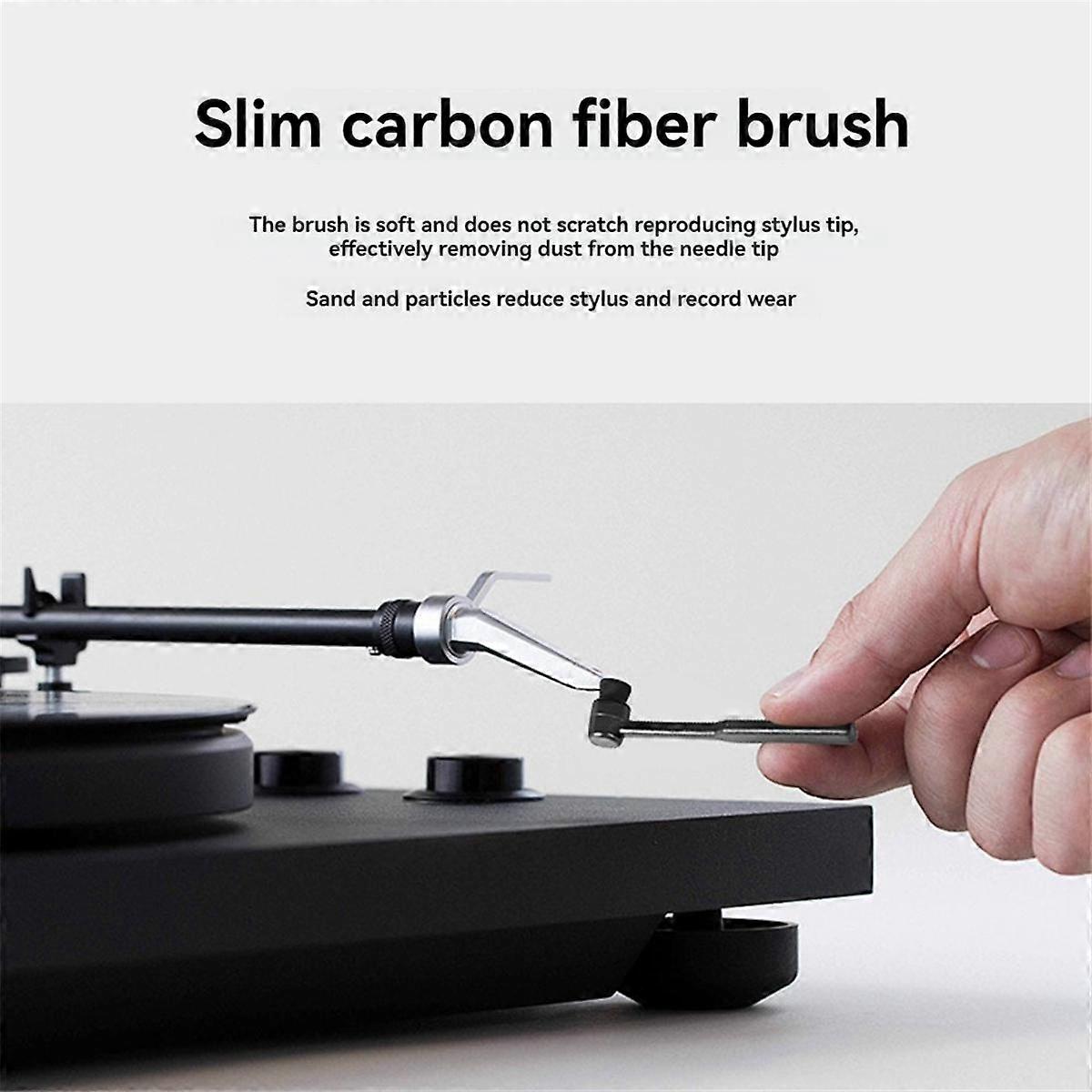 Vinyl Record Cleaning Kit AntiStatic Dust Remover for Turntables, Efficient Cleaning Brush Dust Re