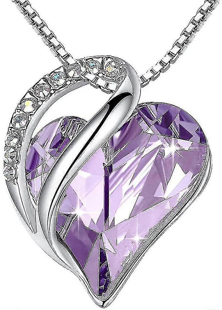 Αγάπη καρδιά κρεμαστό κολιέ birthstone κοσμήματα για τις γυναίκες