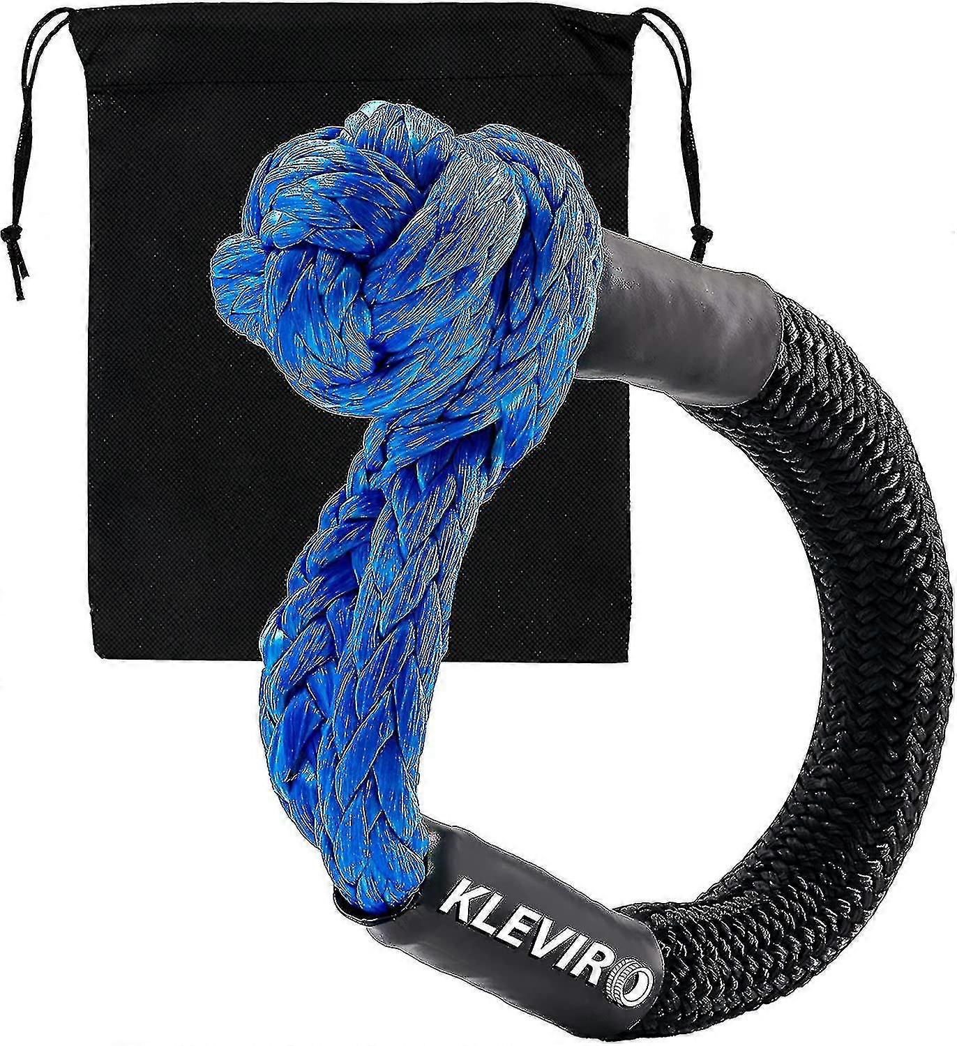 Corda de recuperação de algemas macia com manga protetora - 7/16 polegadas X 20 Polegadas Alça de recuperação Shacky Shackle