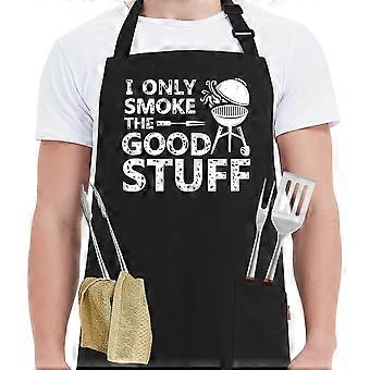 I Only Smoke the Good Stuff Funny Grill Aprons for Men - I Only Smoke the Good Stuff - Men‘s Funny C