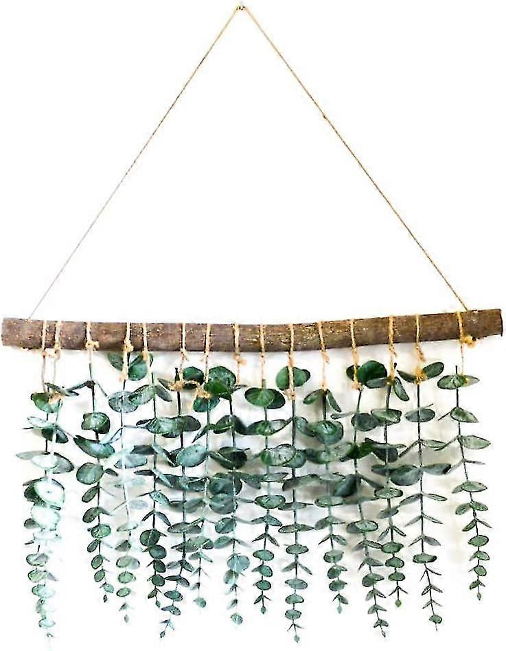 Artificial Eucalyptus Wall Hanging, Modern Boho Greenery Decor for Bedroom & Bathroom