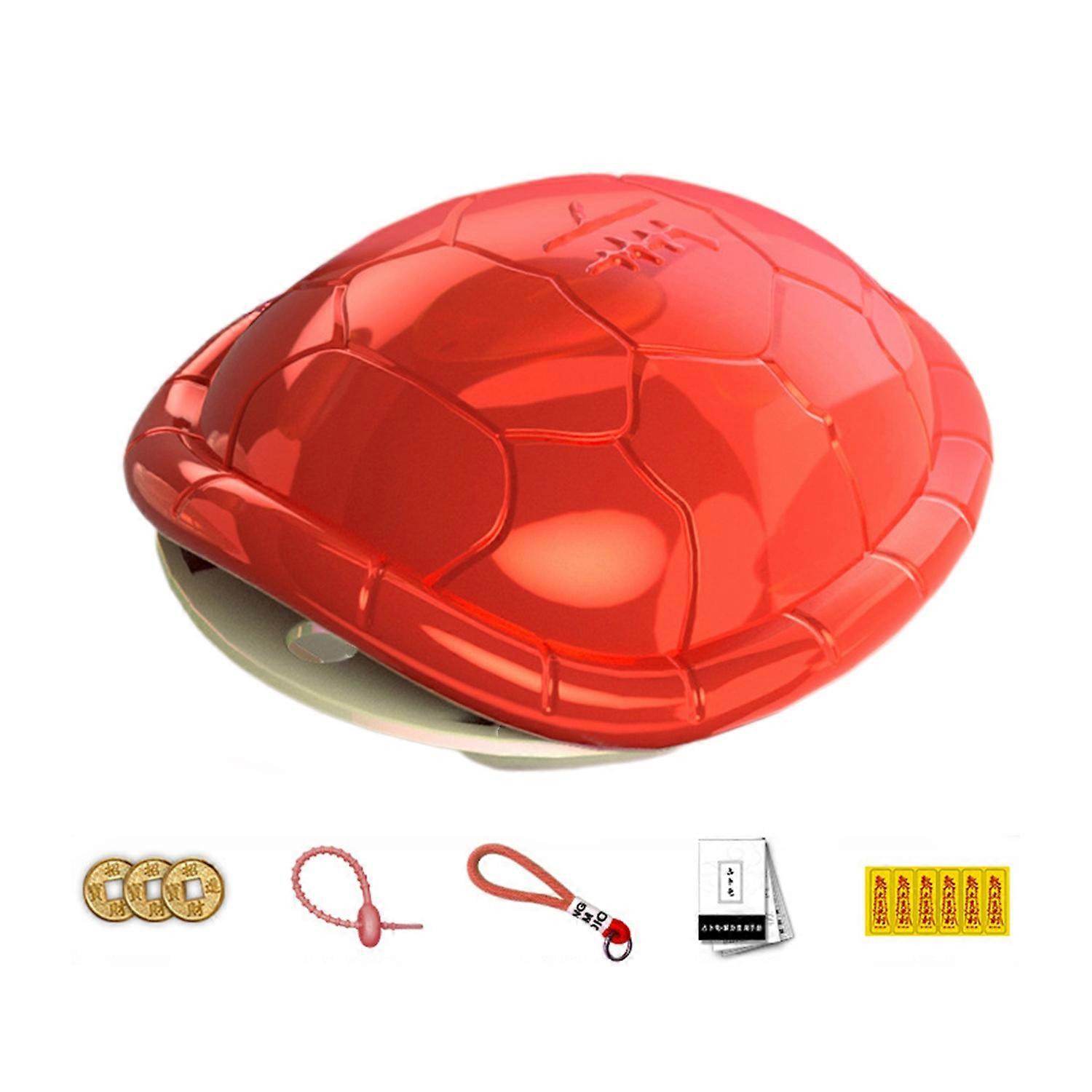 1 Set Turtle Shell Decoration Copper Coin Divination Prop Portable Keychain Pendant Bring Good Luck