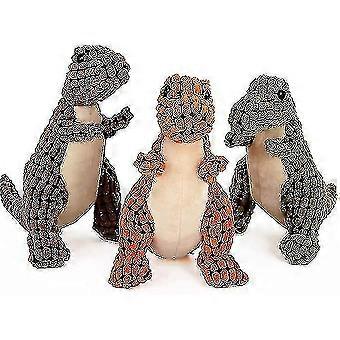 Dino robusto indistruttibile, giocattoli per cani cigolanti per masticatori aggressivi, giocattolo per cani di peluche imbottito infrangibile WG